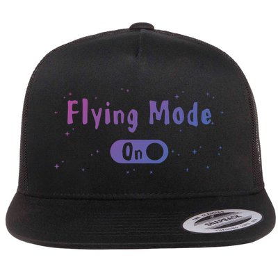 Airplane Airline Pilot Aviation Aircraft Flying Mode Flight Gift Flatbill Hat