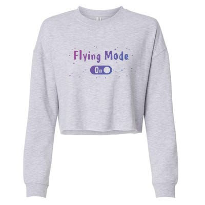 Airplane Airline Pilot Aviation Aircraft Flying Mode Flight Gift Cropped Pullover Crew