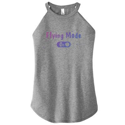 Airplane Airline Pilot Aviation Aircraft Flying Mode Flight Gift Women’s Perfect Tri Rocker Tank