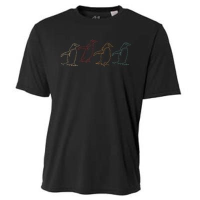 Antartica Animal Penguin Cooling Performance Crew T-Shirt