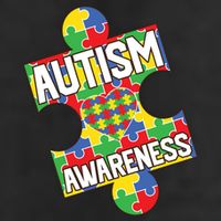 Autism Awareness Puzzle Piece Awareness 7 Panel Mesh Trucker Snapback Hat