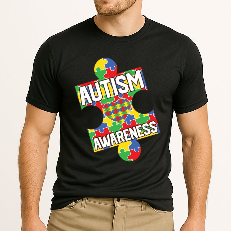 Autism Awareness Puzzle Piece Awareness Cooling Performance Crew T-Shirt