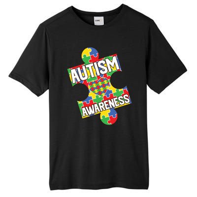 Autism Awareness Puzzle Piece Awareness Tall Fusion ChromaSoft Performance T-Shirt