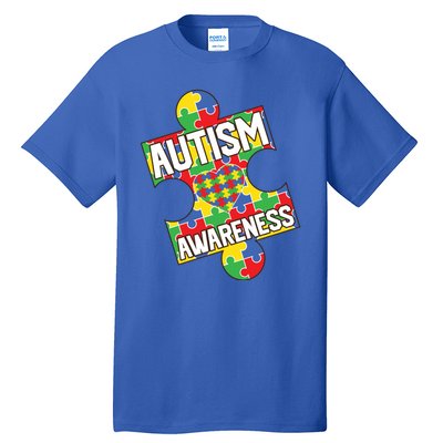 Autism Awareness Puzzle Piece Awareness Tall T-Shirt