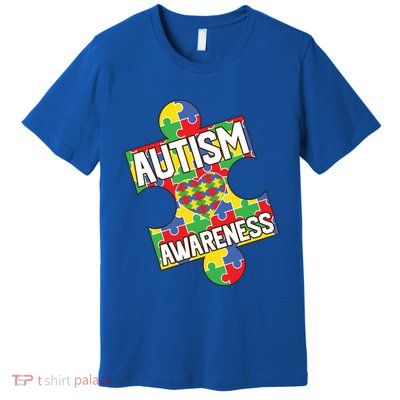 Autism Awareness Puzzle Piece Awareness Premium T-Shirt