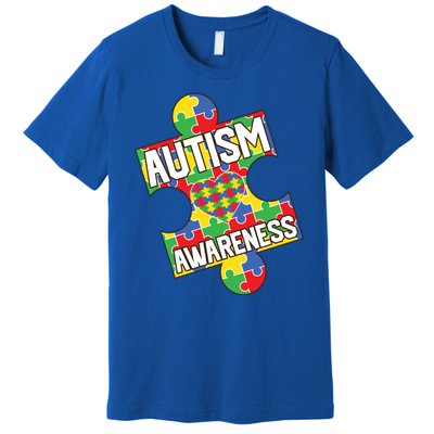 Autism Awareness Puzzle Piece Awareness Premium T-Shirt