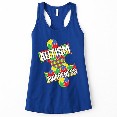 Autism Awareness Puzzle Piece Awareness Womens Tank Top