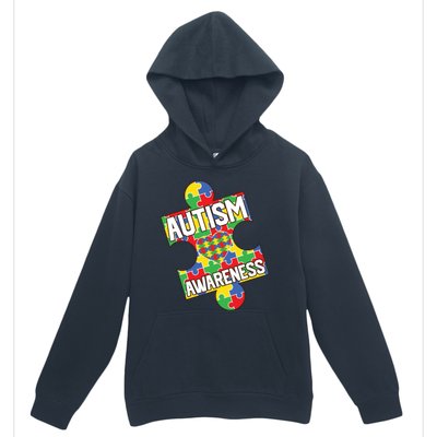 Autism Awareness Puzzle Piece Awareness Urban Pullover Hoodie