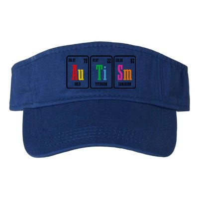 Autism Awareness Periodic Table Elets Neurodiversity Gift Valucap Bio-Washed Visor