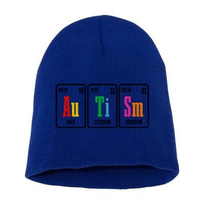 Autism Awareness Periodic Table Elets Neurodiversity Gift Short Acrylic Beanie