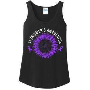 Alzheimer´s Awareness Purple Ribbon Ladies Essential Tank