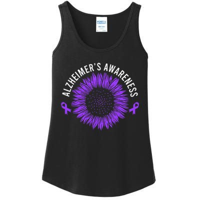 Alzheimer´s Awareness Purple Ribbon Ladies Essential Tank