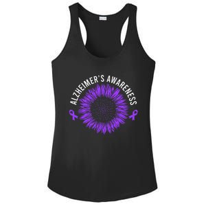 Alzheimer´s Awareness Purple Ribbon Ladies PosiCharge Competitor Racerback Tank