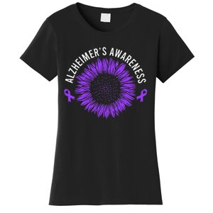 Alzheimer´s Awareness Purple Ribbon Women's T-Shirt