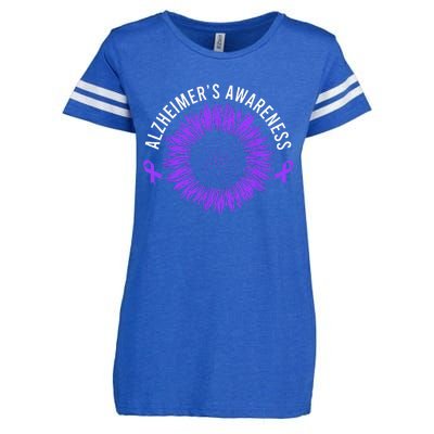 Alzheimer´s Awareness Purple Ribbon Enza Ladies Jersey Football T-Shirt