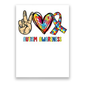 Autism Awareness Peace Love Autism Poster