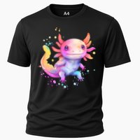 Axolotl Animal Pop Art Cute Axolotl Lover 2 Cooling Performance Crew T-Shirt