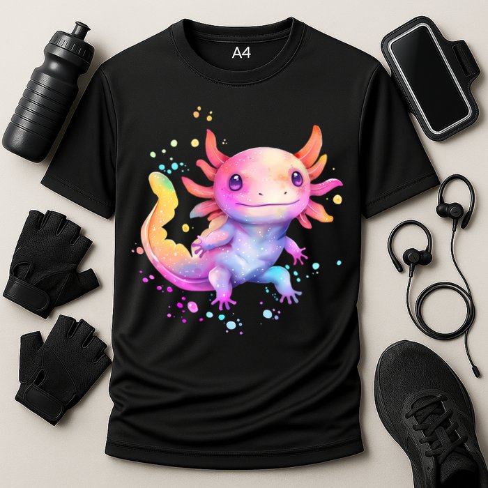 Axolotl Animal Pop Art Cute Axolotl Lover 2 Cooling Performance Crew T-Shirt