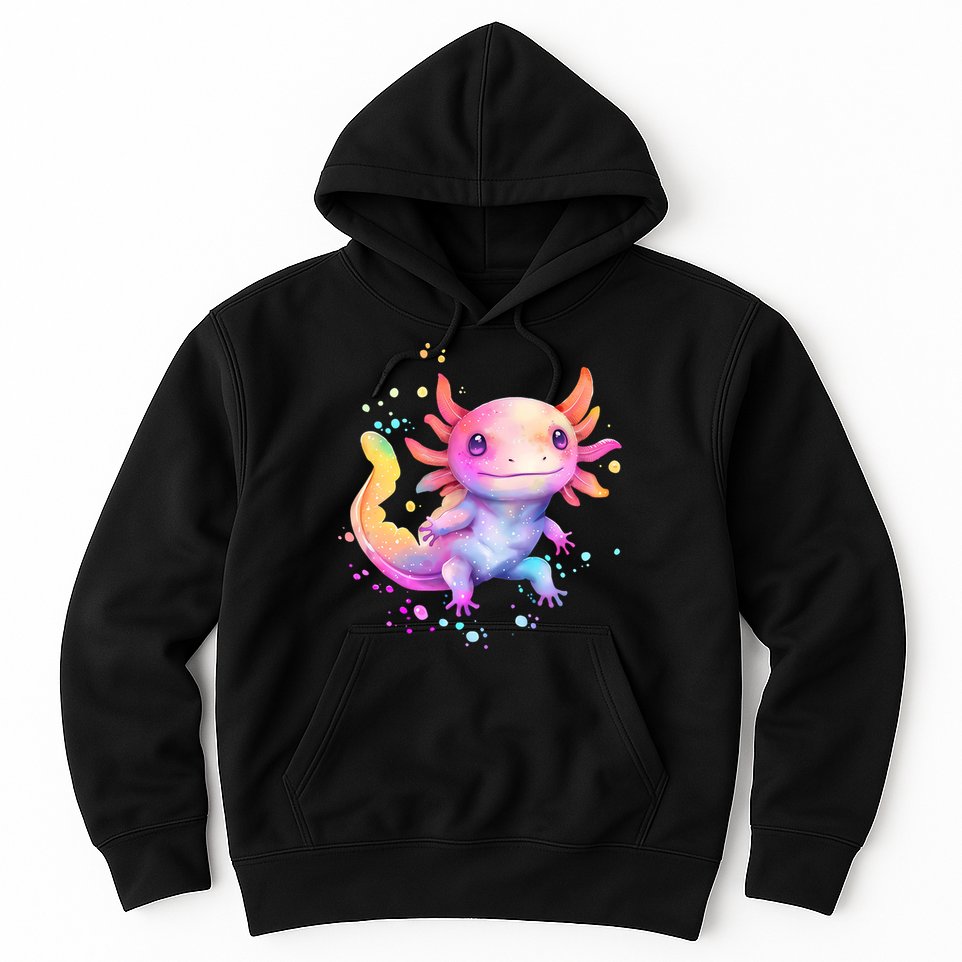 Axolotl Animal Pop Art Cute Axolotl Lover 2 Hoodie