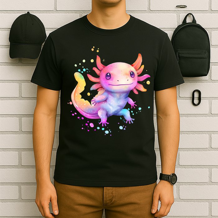 Axolotl Animal Pop Art Cute Axolotl Lover 2 T-Shirt