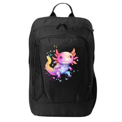 Axolotl Animal Pop Art Cute Axolotl Lover 2 City Backpack