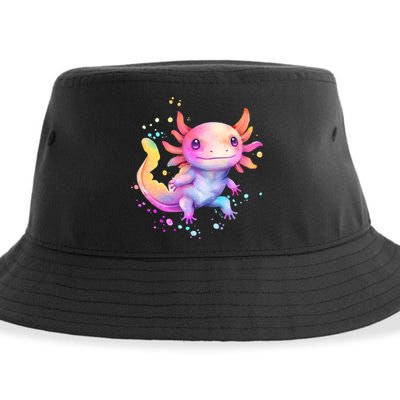 Axolotl Animal Pop Art Cute Axolotl Lover 2 Sustainable Bucket Hat