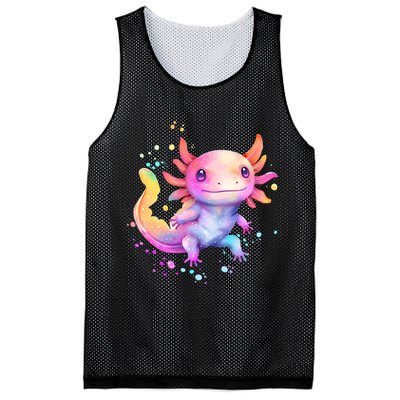 Axolotl Animal Pop Art Cute Axolotl Lover 2 Mesh Reversible Basketball Jersey Tank