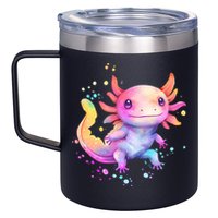 Axolotl Animal Pop Art Cute Axolotl Lover 2 12oz Stainless Steel Coffee Mug