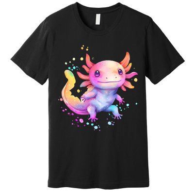 Axolotl Animal Pop Art Cute Axolotl Lover 2 Premium T-Shirt