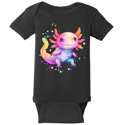 Axolotl Animal Pop Art Cute Axolotl Lover 2 Baby Bodysuit