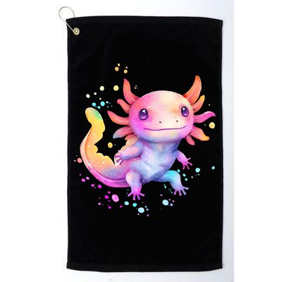Axolotl Animal Pop Art Cute Axolotl Lover 2 Golf Towel