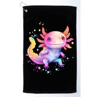 Axolotl Animal Pop Art Cute Axolotl Lover 2 Golf Towel