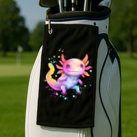Axolotl Animal Pop Art Cute Axolotl Lover 2 Golf Towel