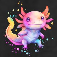 Axolotl Animal Pop Art Cute Axolotl Lover 2 Golf Towel