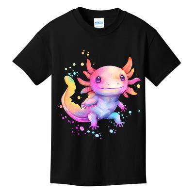 Axolotl Animal Pop Art Cute Axolotl Lover 2 Kids T-Shirt