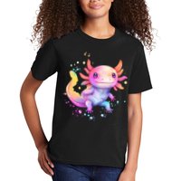 Axolotl Animal Pop Art Cute Axolotl Lover 2 Kids T-Shirt
