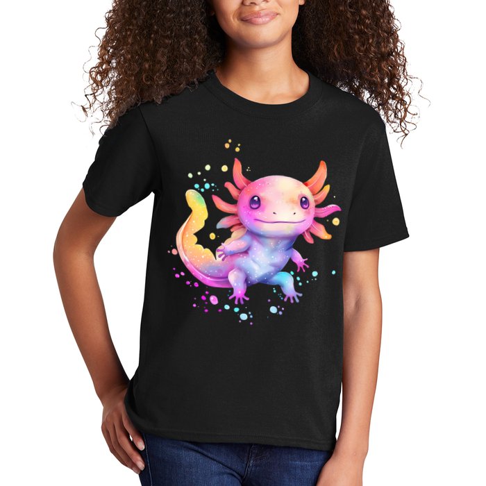 Axolotl Animal Pop Art Cute Axolotl Lover 2 Kids T-Shirt