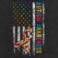 Autism Awareness Puzzle Ribbon Usa Flag Adult Drive Performance Visor