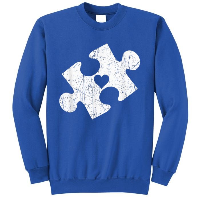 Autism Awareness Puzzle Piece Heart Autistic Sweatshirt