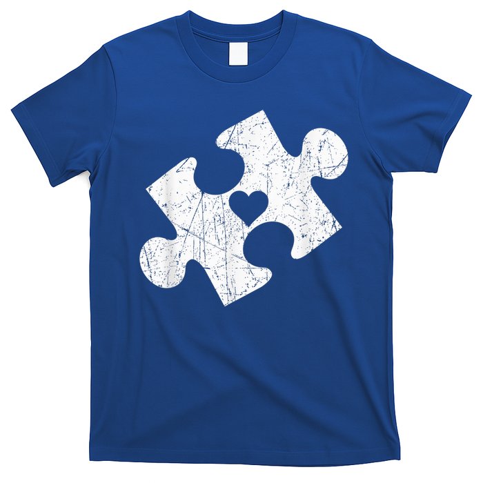 Autism Awareness Puzzle Piece Heart Autistic T-Shirt