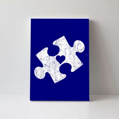 Autism Awareness Puzzle Piece Heart Autistic Canvas