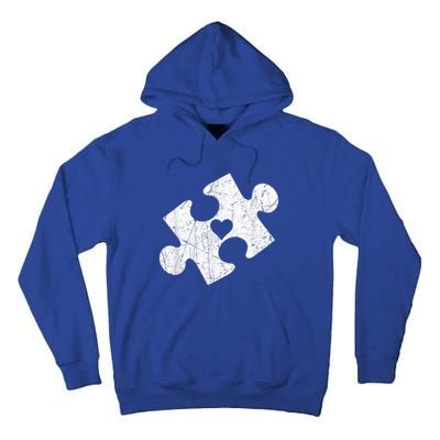 Autism Awareness Puzzle Piece Heart Autistic Tall Hoodie