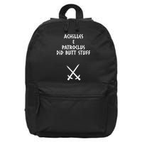Achilles And Patroclus Did Butt Stuff 16 in Basic Backpack