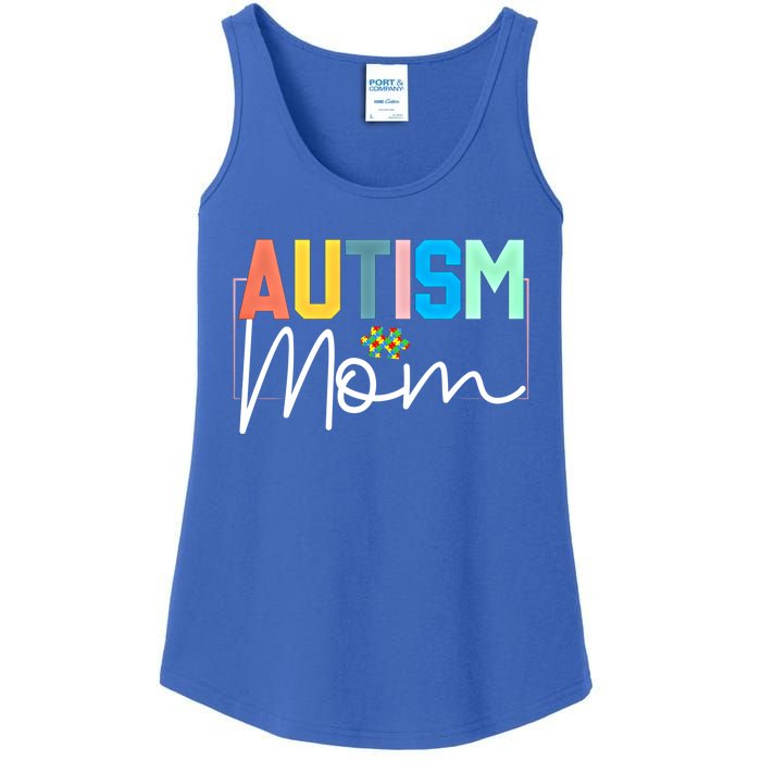 Autism Awareness Proud Autism Mom Cute Gift Ladies Essential Tank