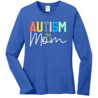 Autism Awareness Proud Autism Mom Cute Gift Ladies Long Sleeve Shirt