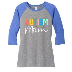 Autism Awareness Proud Autism Mom Cute Gift Women's Tri-Blend 3/4-Sleeve Raglan Shirt