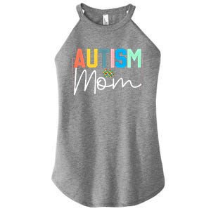 Autism Awareness Proud Autism Mom Cute Gift Women's Perfect Tri Rocker Tank