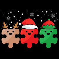 Autism Awareness Puzzle Christmas Autistic Xmas Pajama Impact Tech Backpack