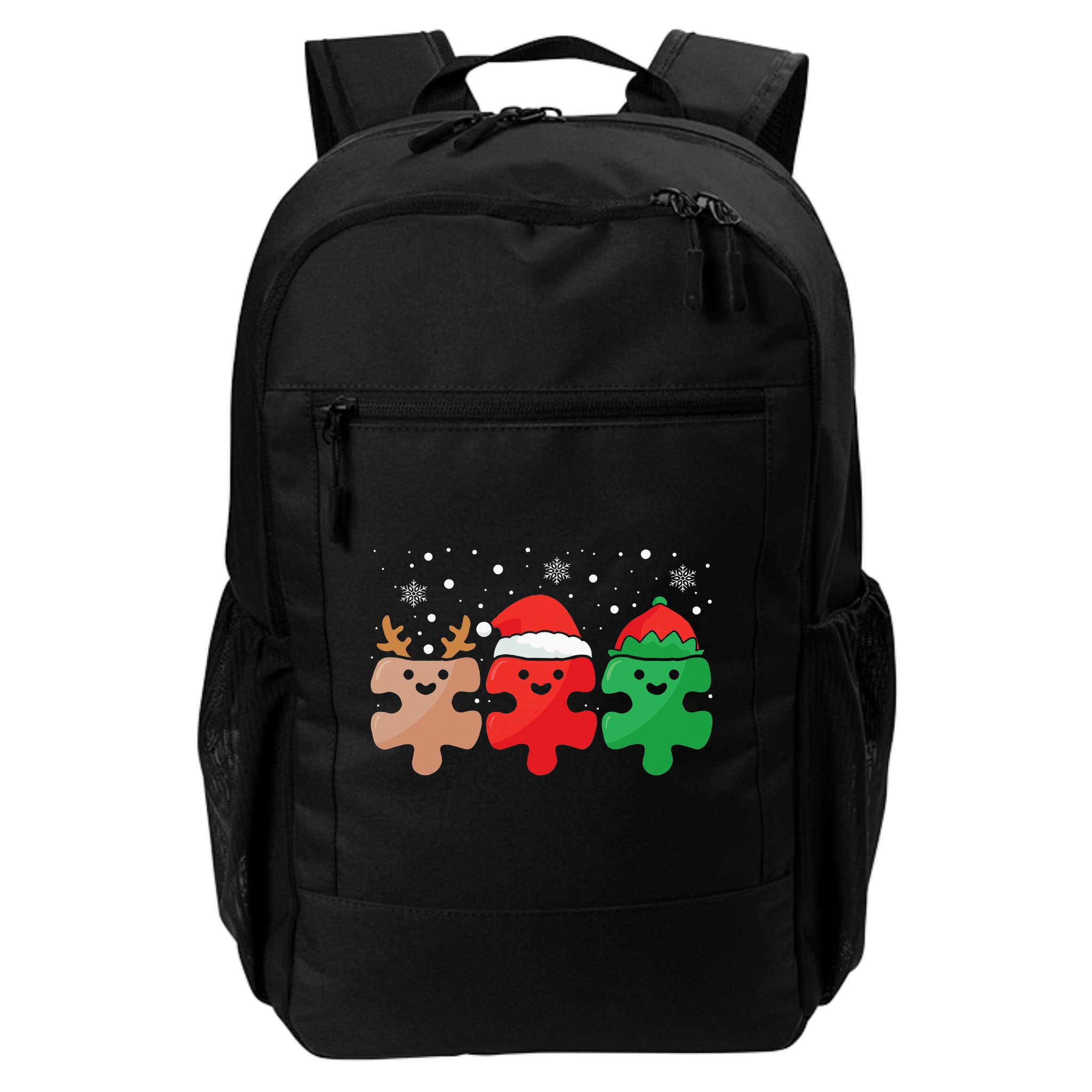 Autism Awareness Puzzle Christmas Autistic Xmas Pajama Backpack