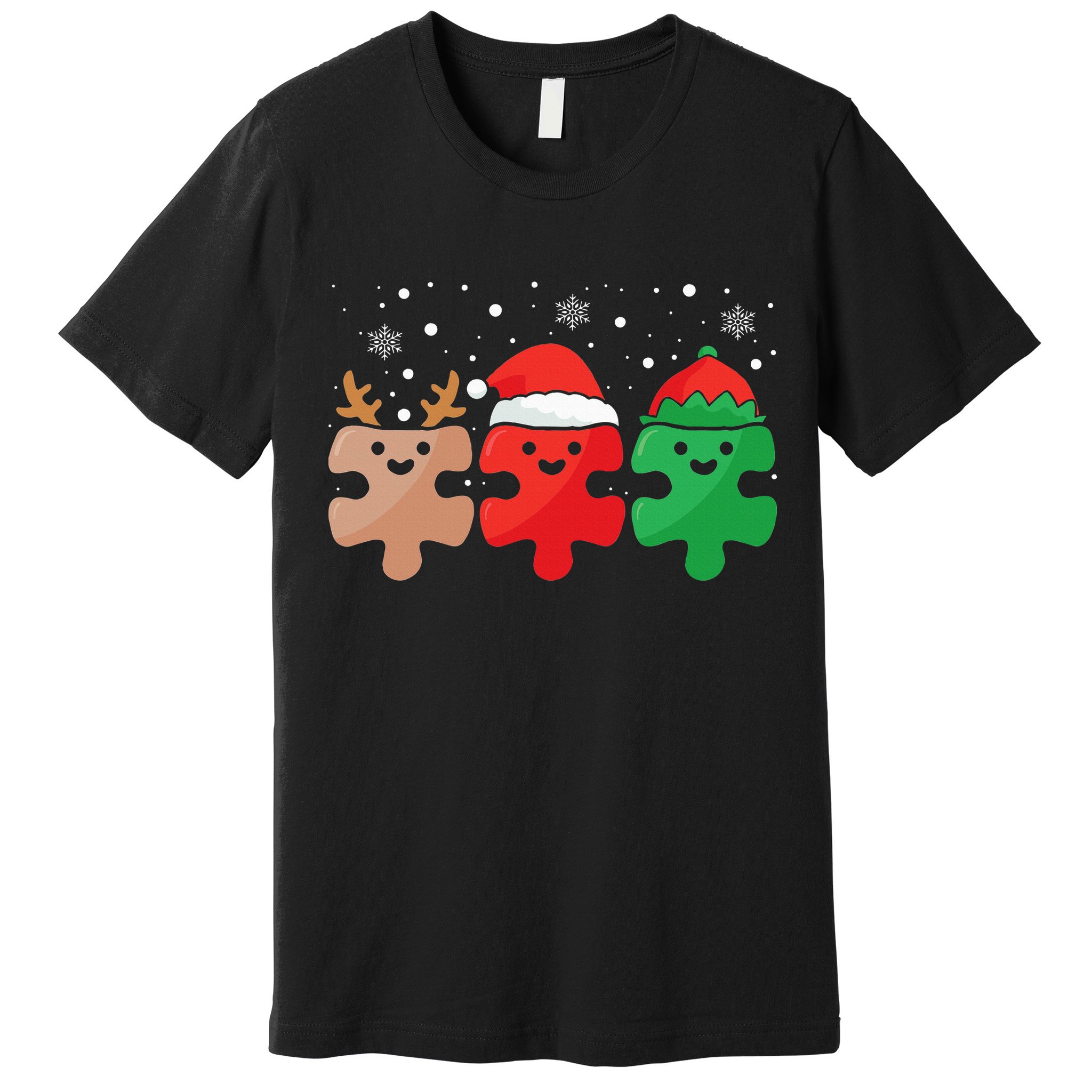 Autism Awareness Puzzle Christmas Autistic Xmas Pajama Premium T-Shirt